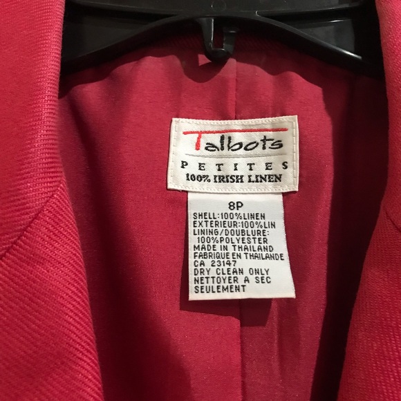 Talbots linen blazer - Picture 2 of 4